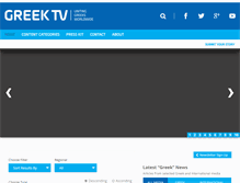 Tablet Screenshot of greektv.com